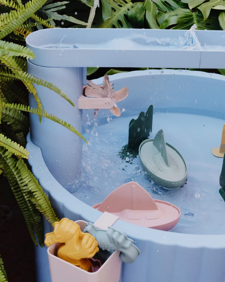 Wielofunkcyjny stolik Sepp - Beach blue multi mix / Liewood