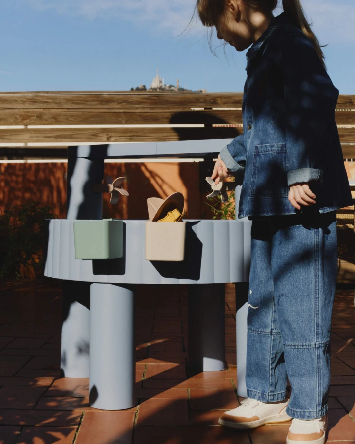 Wielofunkcyjny stolik Sepp - Beach blue multi mix / Liewood