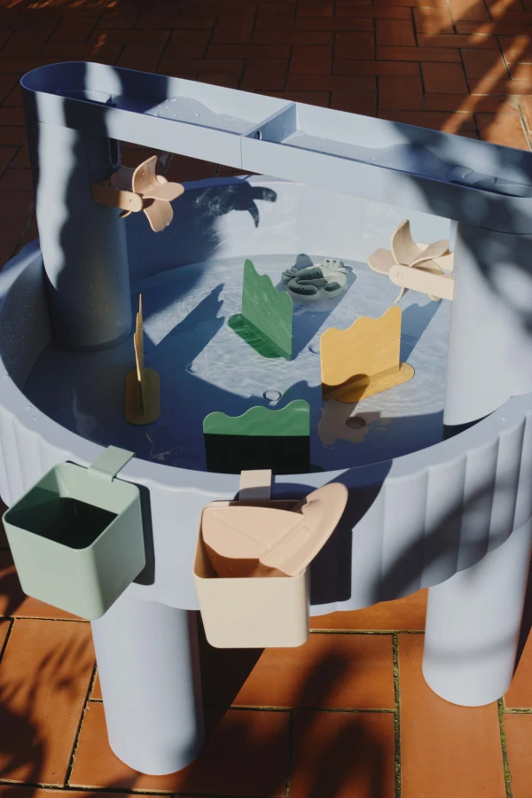 Wielofunkcyjny stolik Sepp - Beach blue multi mix / Liewood