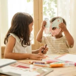 Kreatywny zeszyt z nożyczkami Rosa & Friends / Little Dutch