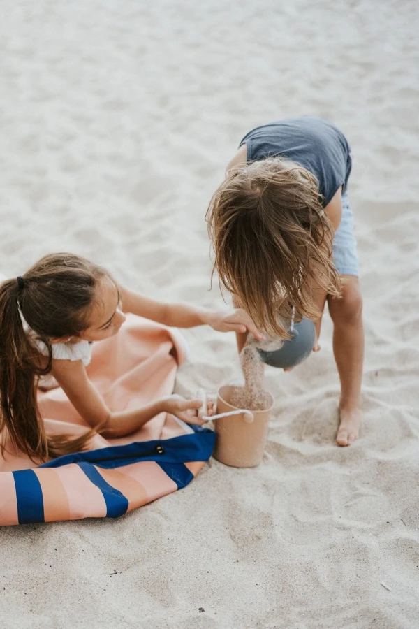 Worek na Zabawki i Mata do Zabawy NOOMAD Outdoor 2w1 - Mokka Strip / Play&Go