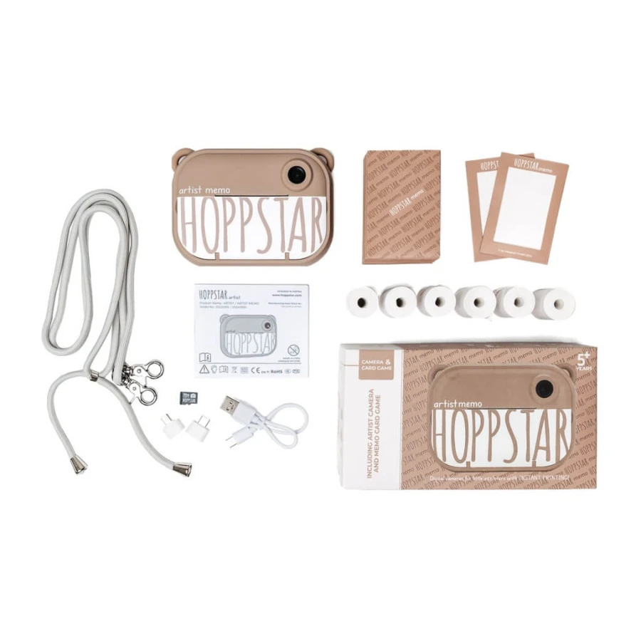 Aparat fotograficzny dla dzieci z drukarką, wkładami i ramkami na zdjęcia Artist - Memo Almond / Hoppstar