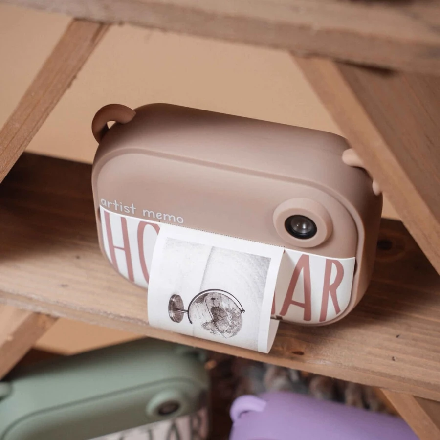 Aparat fotograficzny dla dzieci z drukarką, wkładami i ramkami na zdjęcia Artist - Memo Almond / Hoppstar