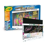 Tablica podświetlana do rysowania dla dzieci LED z 6 żelowymi flamastrami 6+ / Crayola