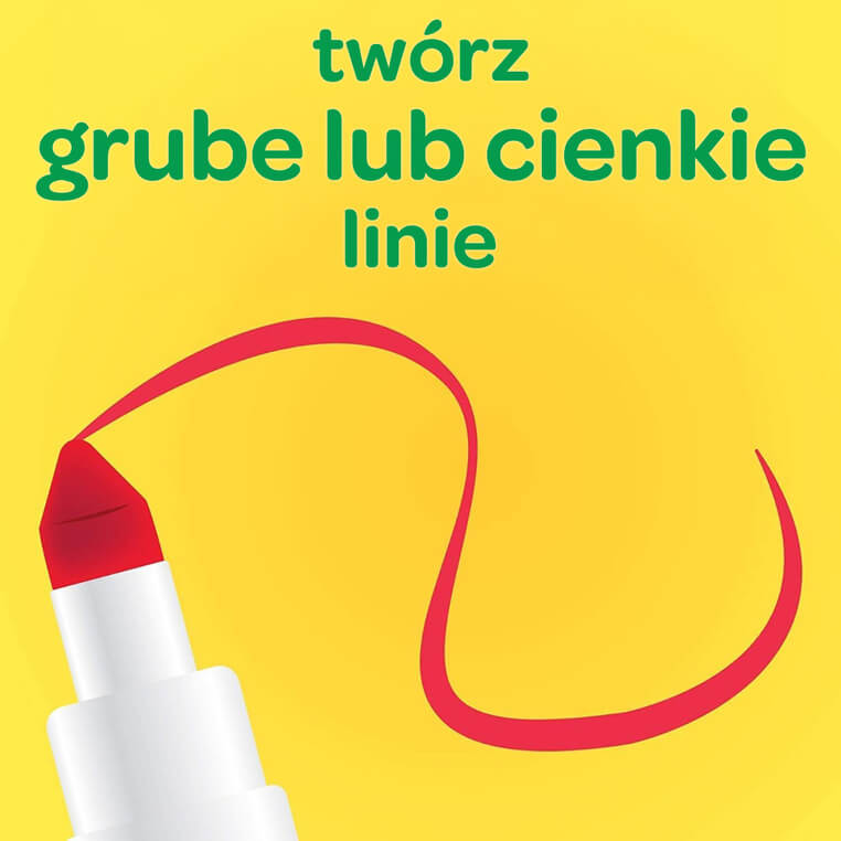 Flamastry mazaki dla dzieci zmywalne Super Tips, 24szt. / Crayola 