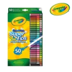 Flamastry mazaki dla dzieci zmywalne Super Tips, 50szt. / Crayola 
