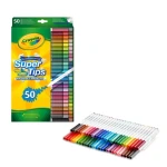 Flamastry mazaki dla dzieci zmywalne Super Tips, 50szt. / Crayola 