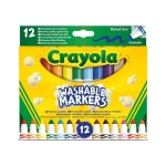 Flamastry stożkowe dla dzieci zmywalne, 12szt. / Crayola 