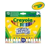 Flamastry stożkowe dla dzieci zmywalne, 12szt. / Crayola 