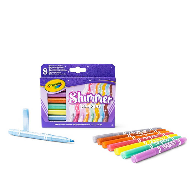 Flamastry błyszczące Shimmer, 8szt. / Crayola 