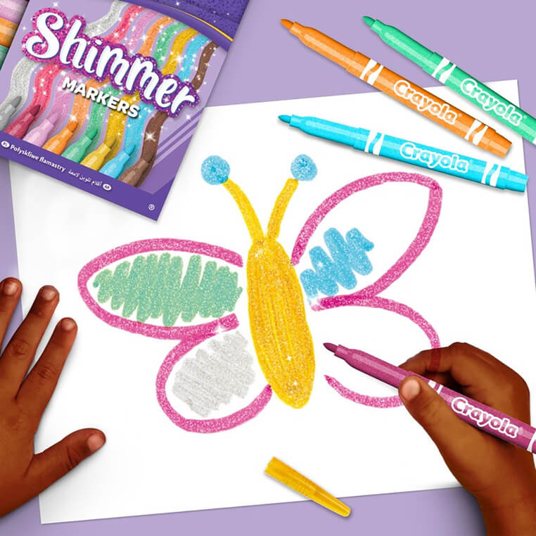 Flamastry błyszczące Shimmer, 8szt. / Crayola 