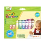 Flamastry zmywalne z płaską końcówką odporną na nacisk Mini Kids, 12szt. / Crayola