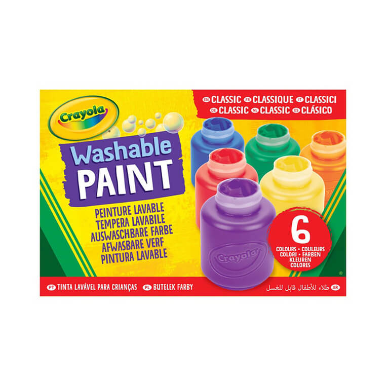 Farby akwarelowe w tubkach, 6 kolorów / Crayola