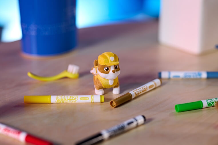 Zestaw 5 figurek do malowania i mycia Washimals, Psi Patrol 3+ / Crayola