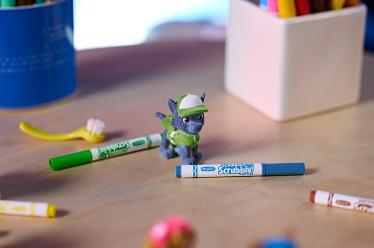 Zestaw 5 figurek do malowania i mycia Washimals, Psi Patrol 3+ / Crayola