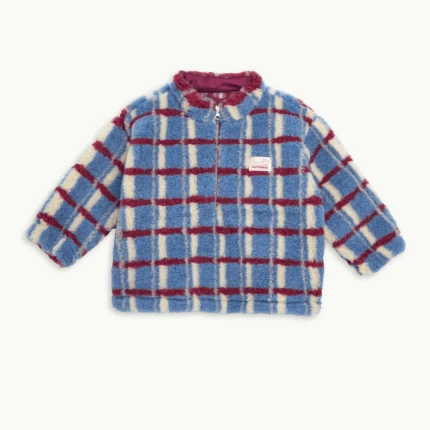 Dziecięca wełniana kurtka kangurka - shadow blue / Happymess