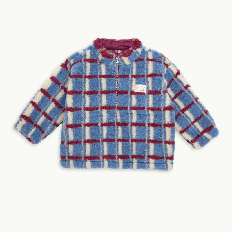 Dziecięca wełniana kurtka kangurka - shadow blue / Happymess