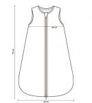 Śpiworek z organicznego muślinu 1.0 TOG - twigs / My Memi