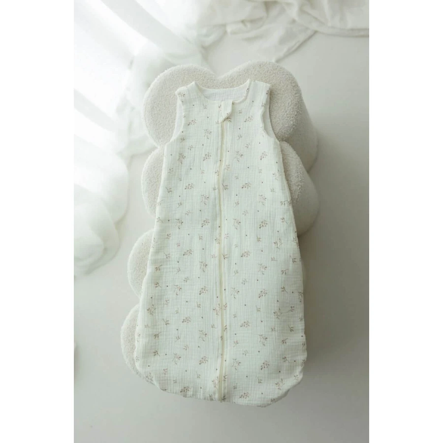 Śpiworek z organicznego muślinu 1.0 TOG - twigs / My Memi