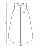 Śpiworek z organicznego muślinu 2.5 TOG - twigs / My Memi