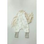 Śpiworek z organicznego muślinu z nogawkami 1-3 lata, 1.0 TOG - little sheeps / My Memi