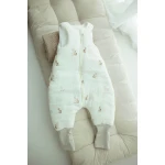 Śpiworek z organicznego muślinu z nogawkami 1-3 lata, 2,5 TOG - alpacas / My Memi
