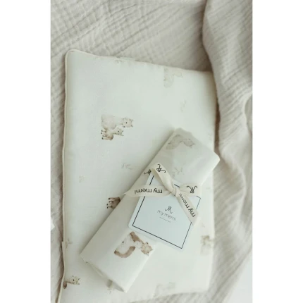 Bambusowe prześcieradło do gondoli - alpacas / My Memi