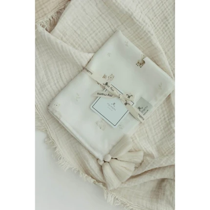 Bambusowy otulacz 100x120 - alpacas / My Memi