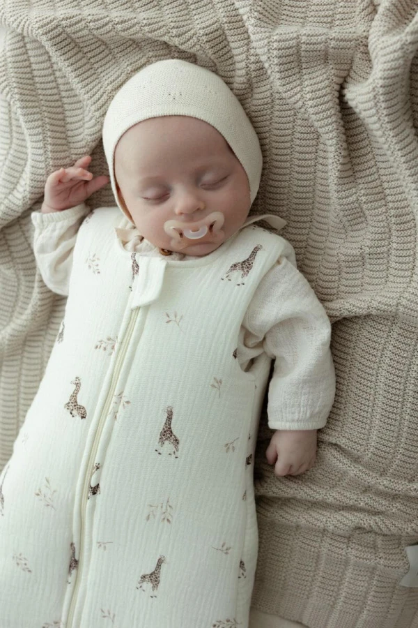 Bambusowy kocyk light beige 80x100 - Vini / My Memi