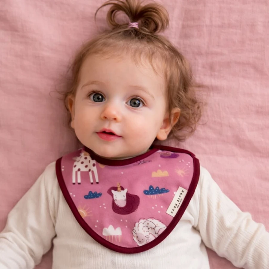 Śliniaczek Niemowlęcy Dream Big / Moon Bloom