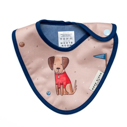 Śliniaczek Niemowlęcy Happy Puppy / Moon Bloom