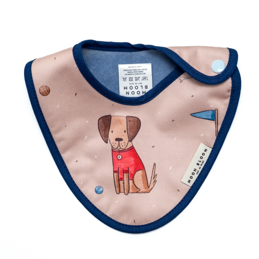 Śliniaczek Niemowlęcy Happy Puppy / Moon Bloom