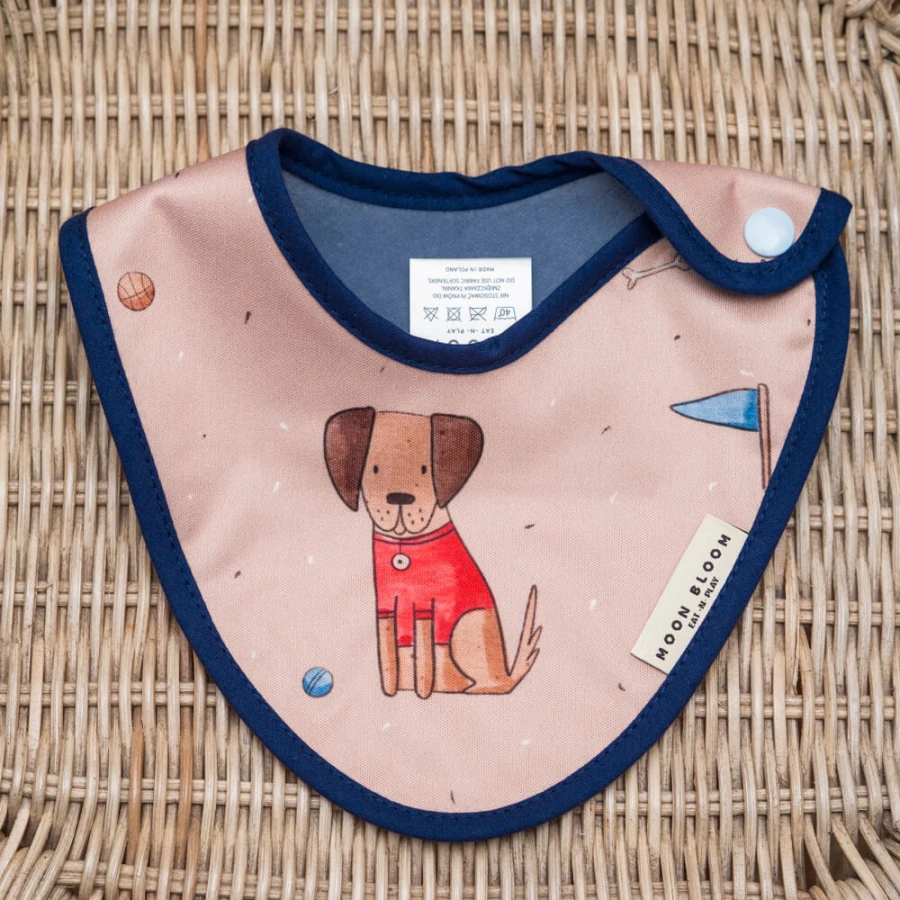 Śliniaczek Niemowlęcy Happy Puppy / Moon Bloom