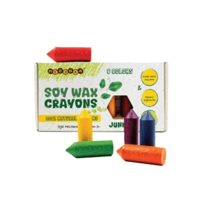 Kredki Medenka WAX JUNIOR z wosku sojowego, 100% naturalne
