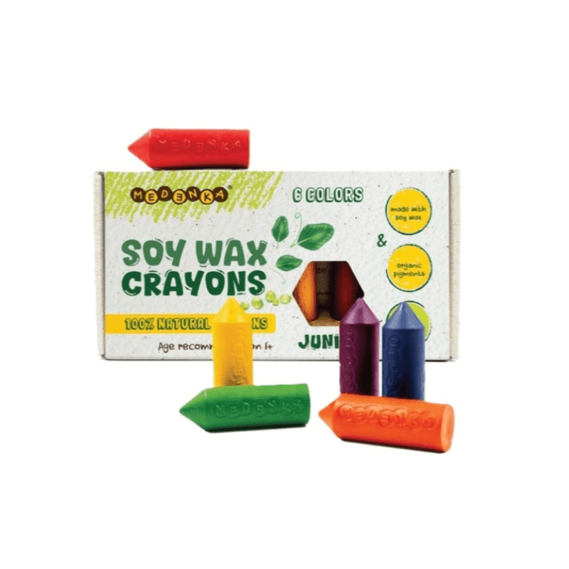 Kredki Medenka WAX JUNIOR z wosku sojowego, 100% naturalne