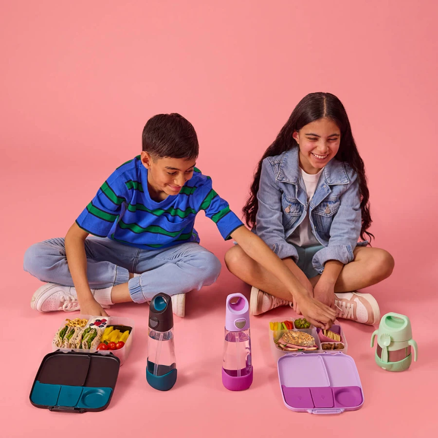 Tritanowa butelka ze słomką Sugar Plum / b.box