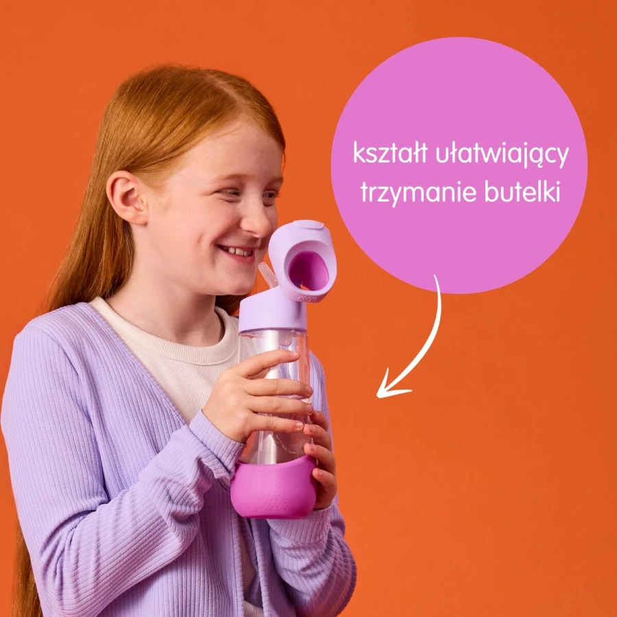 Tritanowa butelka ze słomką Sugar Plum / b.box