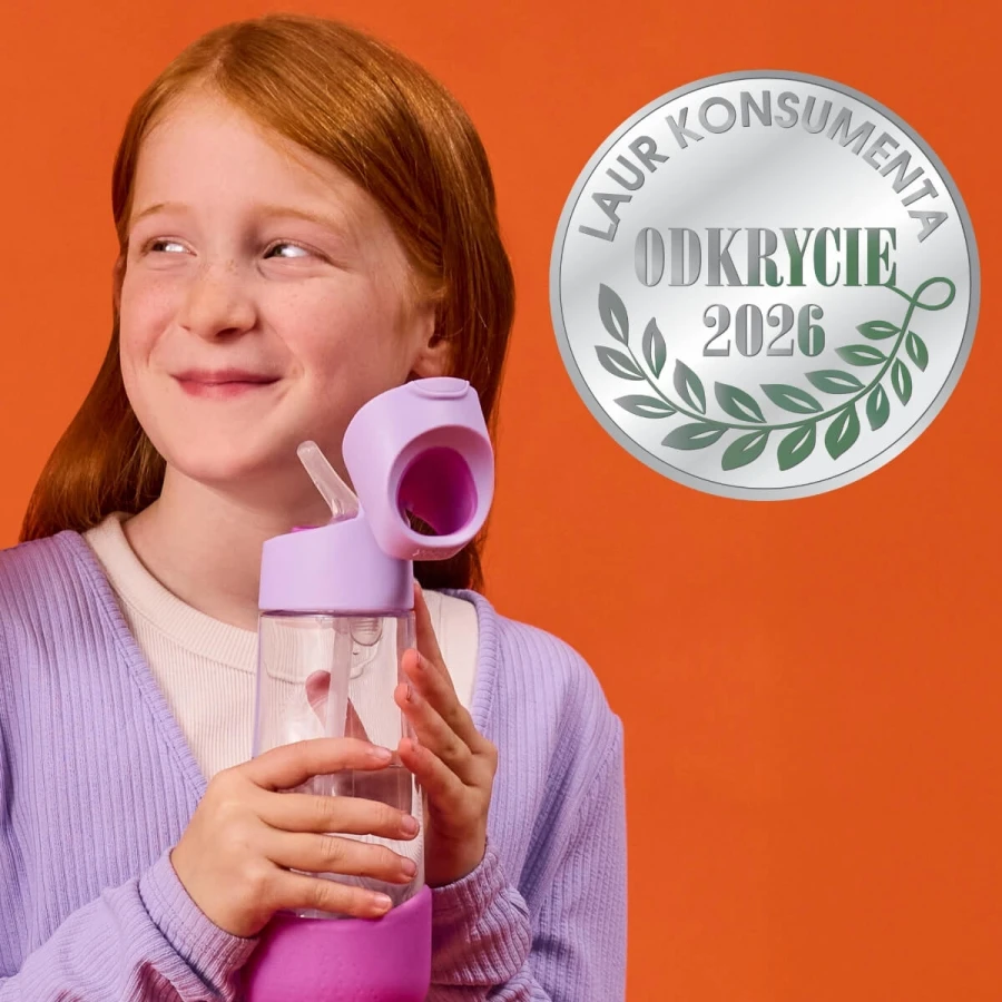 Tritanowa butelka ze słomką Sugar Plum / b.box