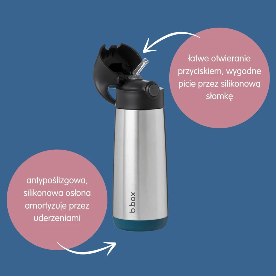 Termobutelka ze słomką Night Vision / b.box