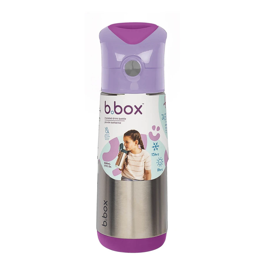 Termobutelka ze słomką Sugar Plum / b.box