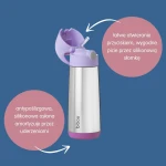 Termobutelka ze słomką Sugar Plum / b.box