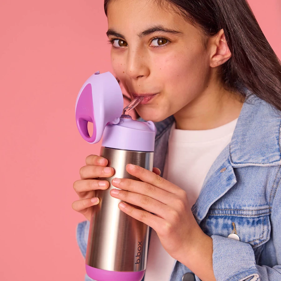 Termobutelka ze słomką Sugar Plum / b.box