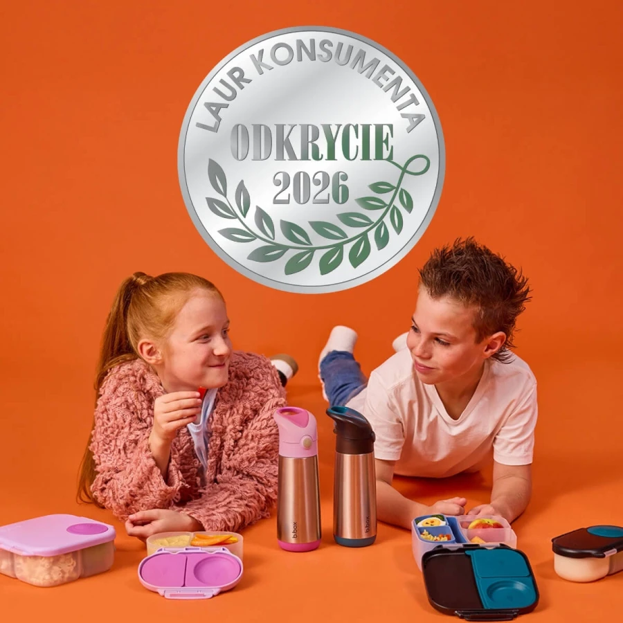 Termobutelka ze słomką Sugar Plum / b.box