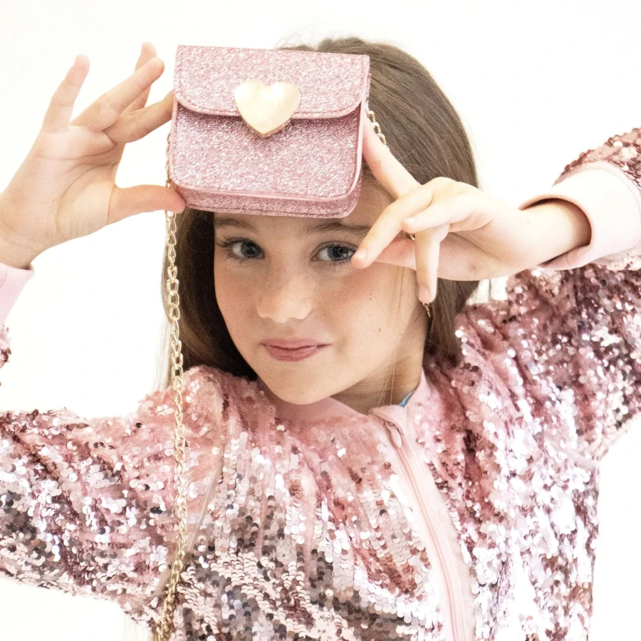 Torebka na ramię MINI LOVE - różowa / Yuko B.