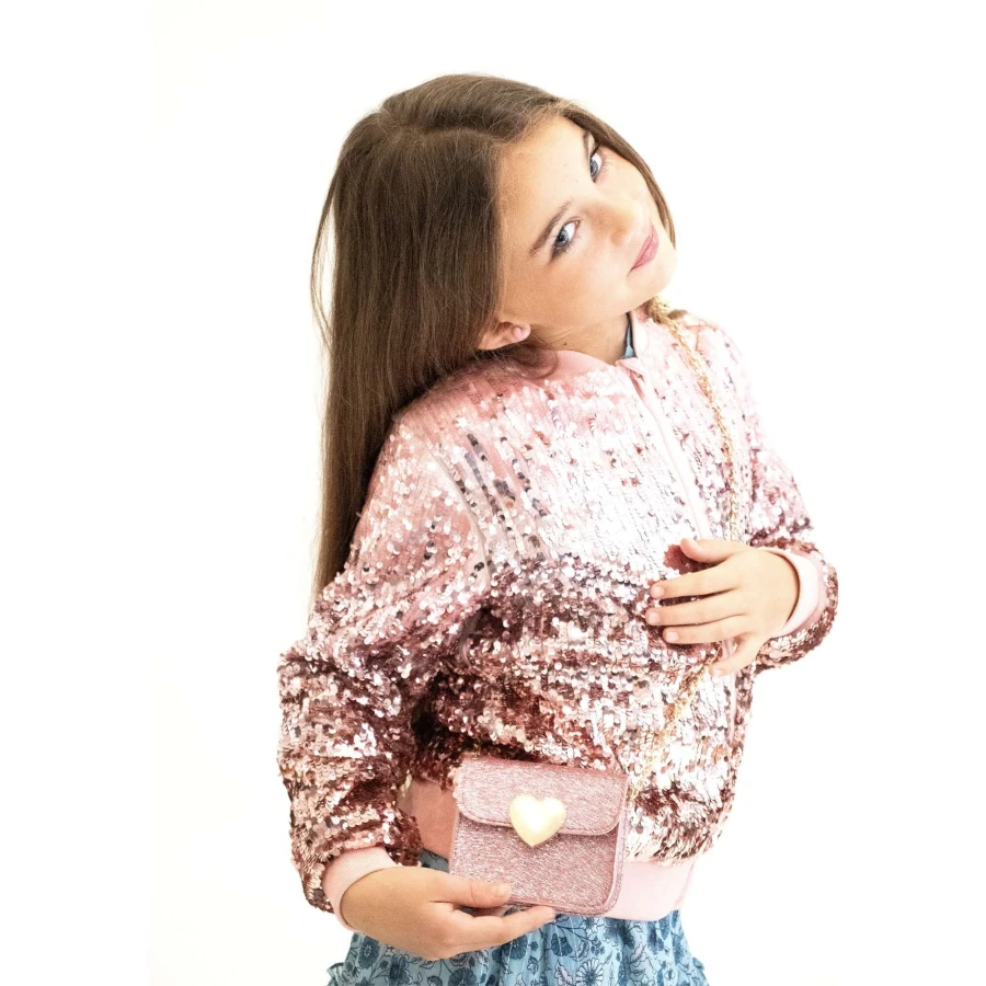 Torebka na ramię MINI LOVE - różowa / Yuko B.