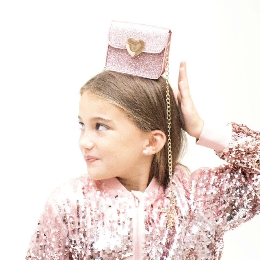 Torebka na ramię MINI LOVE - różowa / Yuko B.