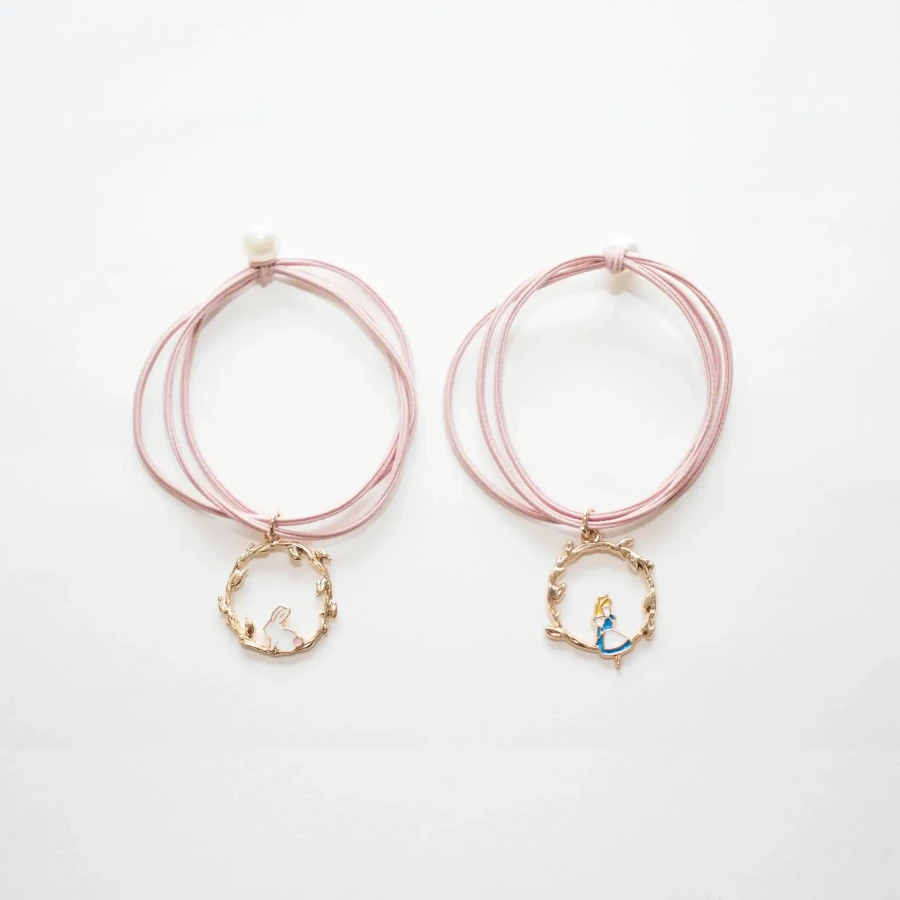 Gumki do włosów, bransoletki - Alicja, 2 szt. / Yuko B.