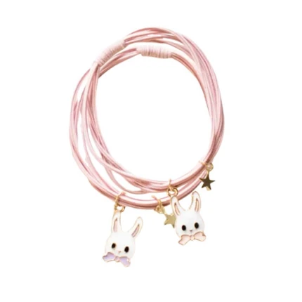 Gumki do włosów, bransoletki - Króliczki, 2 szt. / Yuko B.