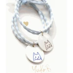 Gumki do włosów, bransoletki - Portrety, 2 szt. / Yuko B.