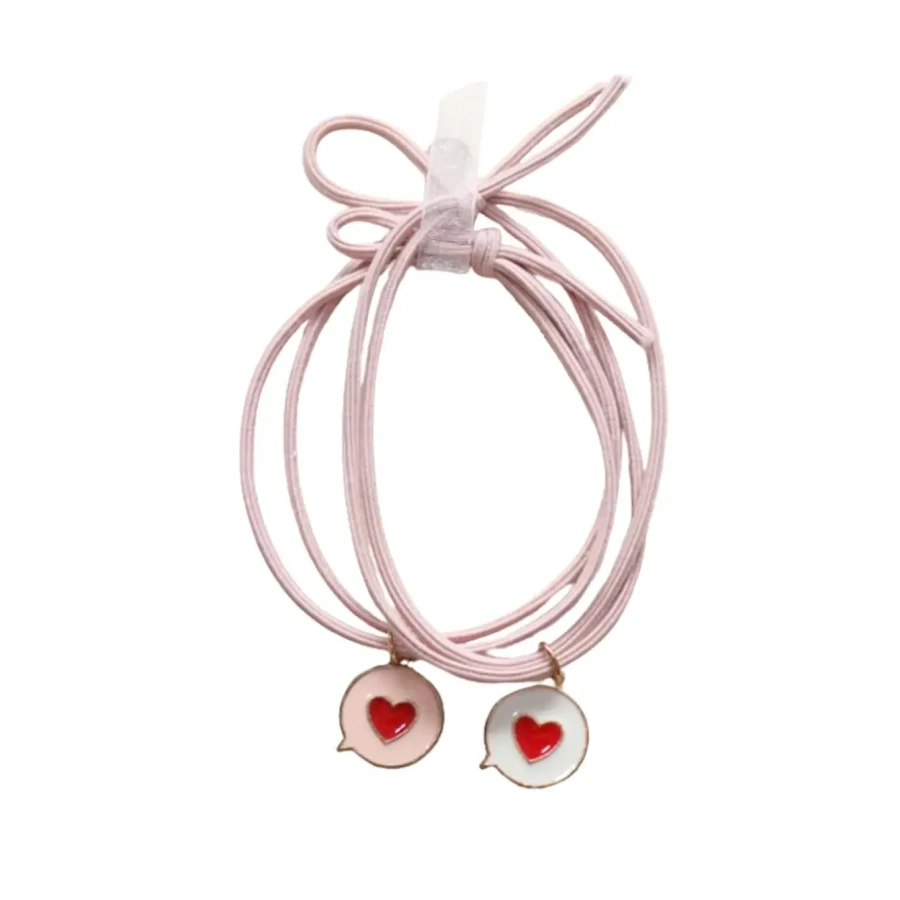 Gumki do włosów, bransoletki - Zgadnij, kogo kocham..?, 2 szt. / Yuko B.